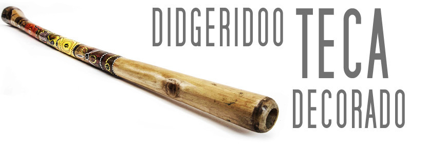 Didgeridoo Teca Decorado