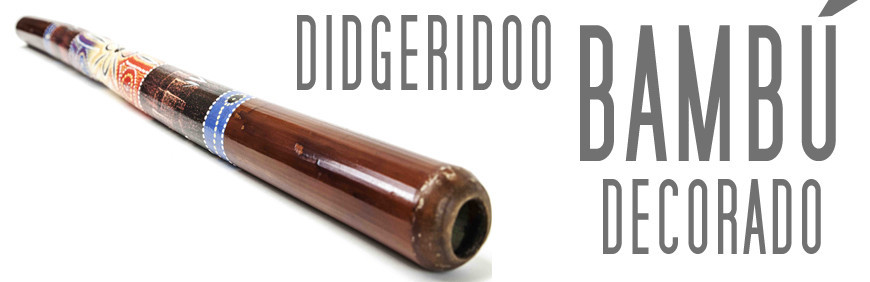 didgeridoo bambu decorado